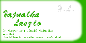 hajnalka laszlo business card